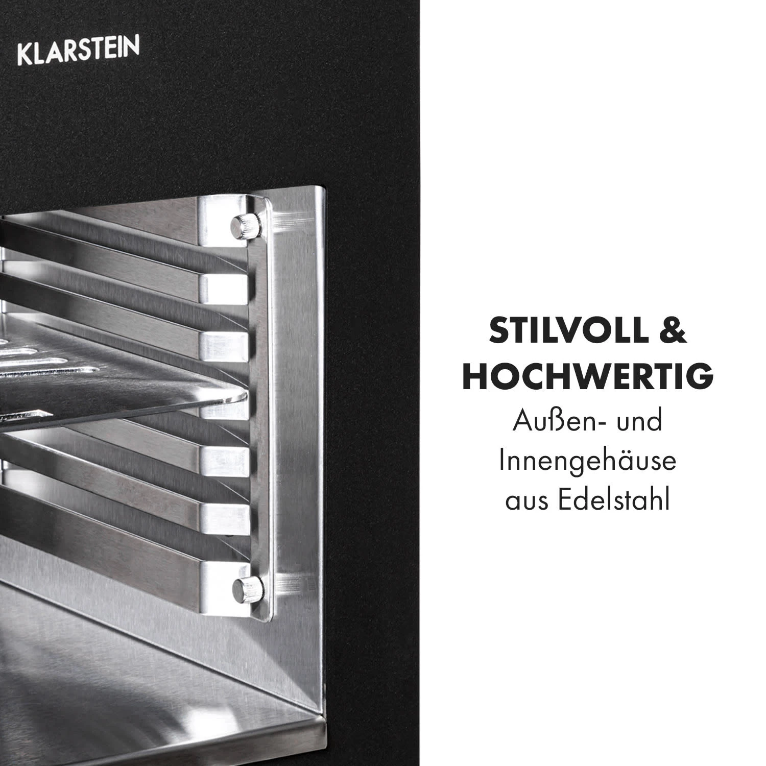 Hannibal Hochtemperaturgrill Indoor 2.200W 850°C Edelstahl schwarz Hannibal Hochtemperaturgrill Indoor 2.200W 850°C Edelstahl Schwarz -Deutschland Klarstein Verkaufs-Shop 10034804 de 0007 logo