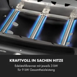 Vanquish Gasgrill 3 Edelstahlbrenner 3 X 3 KW 63,5 X 45 Cm Grillfläche -Deutschland Klarstein Verkaufs-Shop 10034805 de 0004 logo