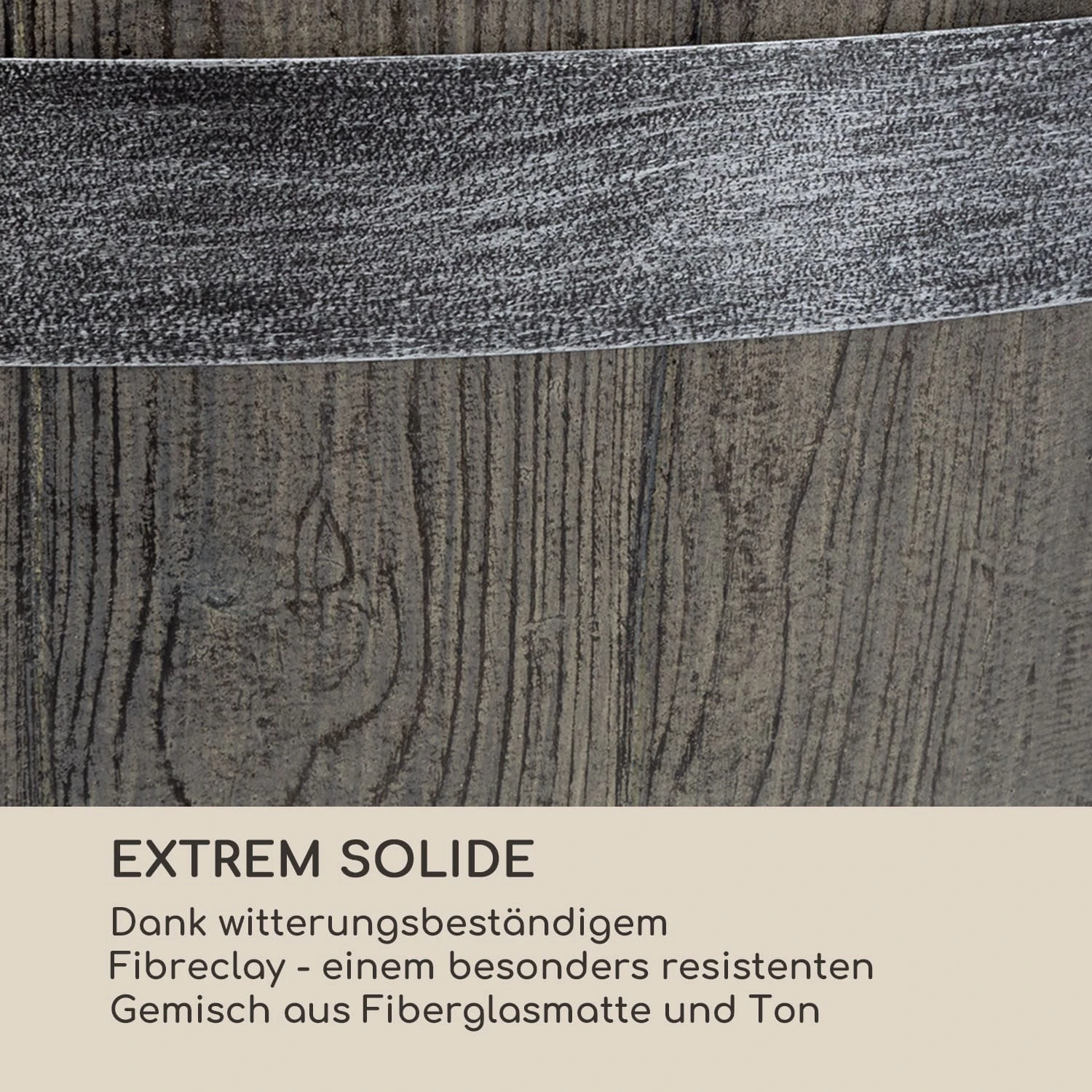 Winegrow Pflanzgefäß 52,5 x 31,5 cm (ØxH) leicht Fibreclay grau Winegrow Pflanzgefäß 52,5 X 31,5 Cm (ØxH) Leicht Fibreclay Grau -Deutschland Klarstein Verkaufs-Shop 10034811 de 0005 logo