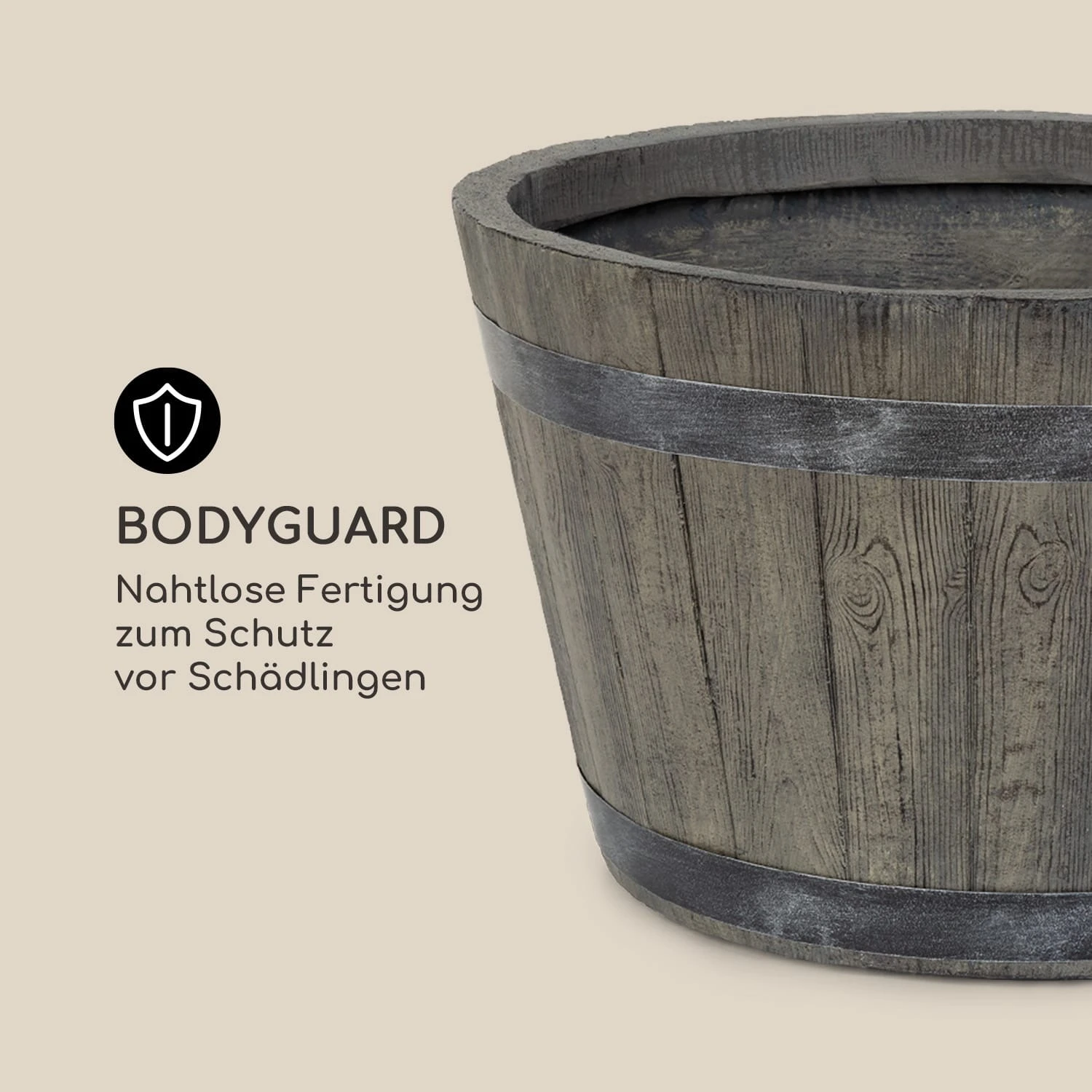 Winegrow Pflanzgefäß 52,5 x 31,5 cm (ØxH) leicht Fibreclay grau Winegrow Pflanzgefäß 52,5 X 31,5 Cm (ØxH) Leicht Fibreclay Grau -Deutschland Klarstein Verkaufs-Shop 10034811 de 0007 logo