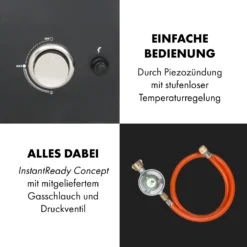 Pasadena Gas-Räuchergrill 2,5 KW Heizleistung 180 °C / 350 °F Max. -Deutschland Klarstein Verkaufs-Shop 10034818 de 0008 logo