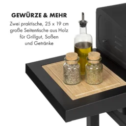 Meat Machine Holzkohlegrill BBQ 45x32,5cm Thermometer Bodenrollen -Deutschland Klarstein Verkaufs-Shop 10034819 de 0005 logo
