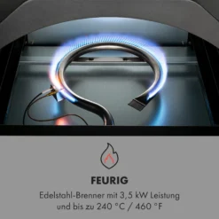 Pizzaiolo Pro Pizza-Gasgrill 76x143x66cm Schamottestein Stahl Mobil -Deutschland Klarstein Verkaufs-Shop 10034844 de 0005 logo