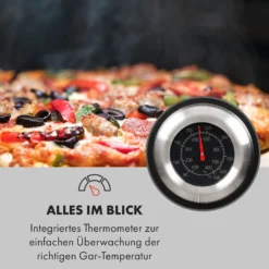 Pizzaiolo Pro Pizza-Gasgrill 76x143x66cm Schamottestein Stahl Mobil -Deutschland Klarstein Verkaufs-Shop 10034844 de 0006 logo