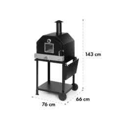 Pizzaiolo Pro Pizza-Gasgrill 76x143x66cm Schamottestein Stahl Mobil -Deutschland Klarstein Verkaufs-Shop 10034844 yy 0010 logo