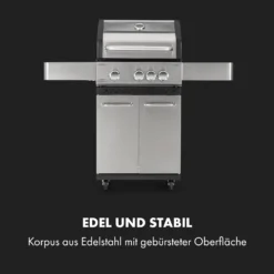 Valkyrie Gasgrill 3x3,2 + 2,9 KW Sichtfenster 54x42 Cm Grill Edelstahl -Deutschland Klarstein Verkaufs-Shop 10034845 de 0004 logo