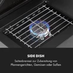 Valkyrie Gasgrill 3x3,2 + 2,9 KW Sichtfenster 54x42 Cm Grill Edelstahl -Deutschland Klarstein Verkaufs-Shop 10034845 de 0006 logo