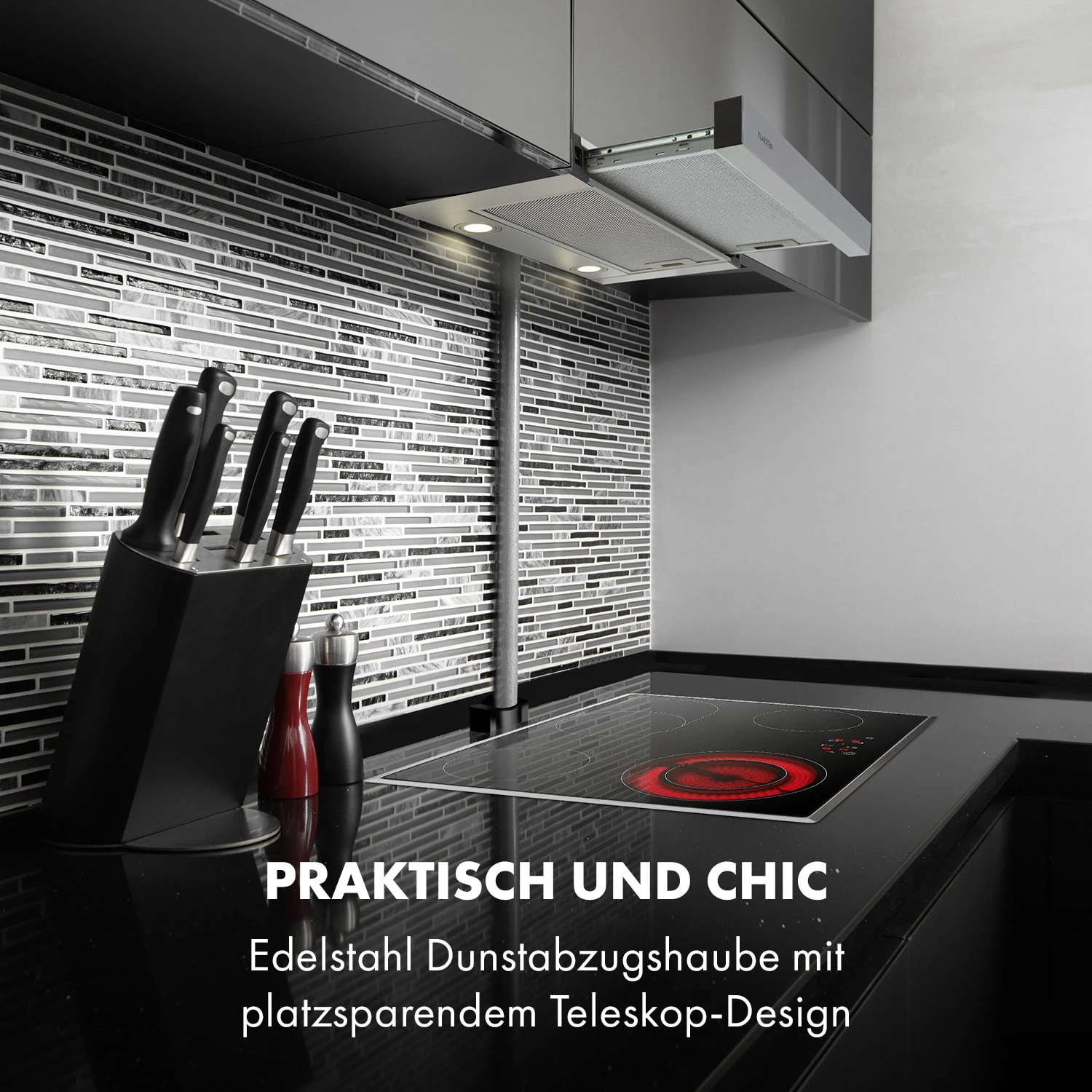 Viola Dunstabzugshaube Edelstahl 59,6 cm 612m³/h EEK A silber Viola Dunstabzugshaube Edelstahl 59,6 Cm 612m³/h EEK A Silber -Deutschland Klarstein Verkaufs-Shop 10034862 de 0002 logo