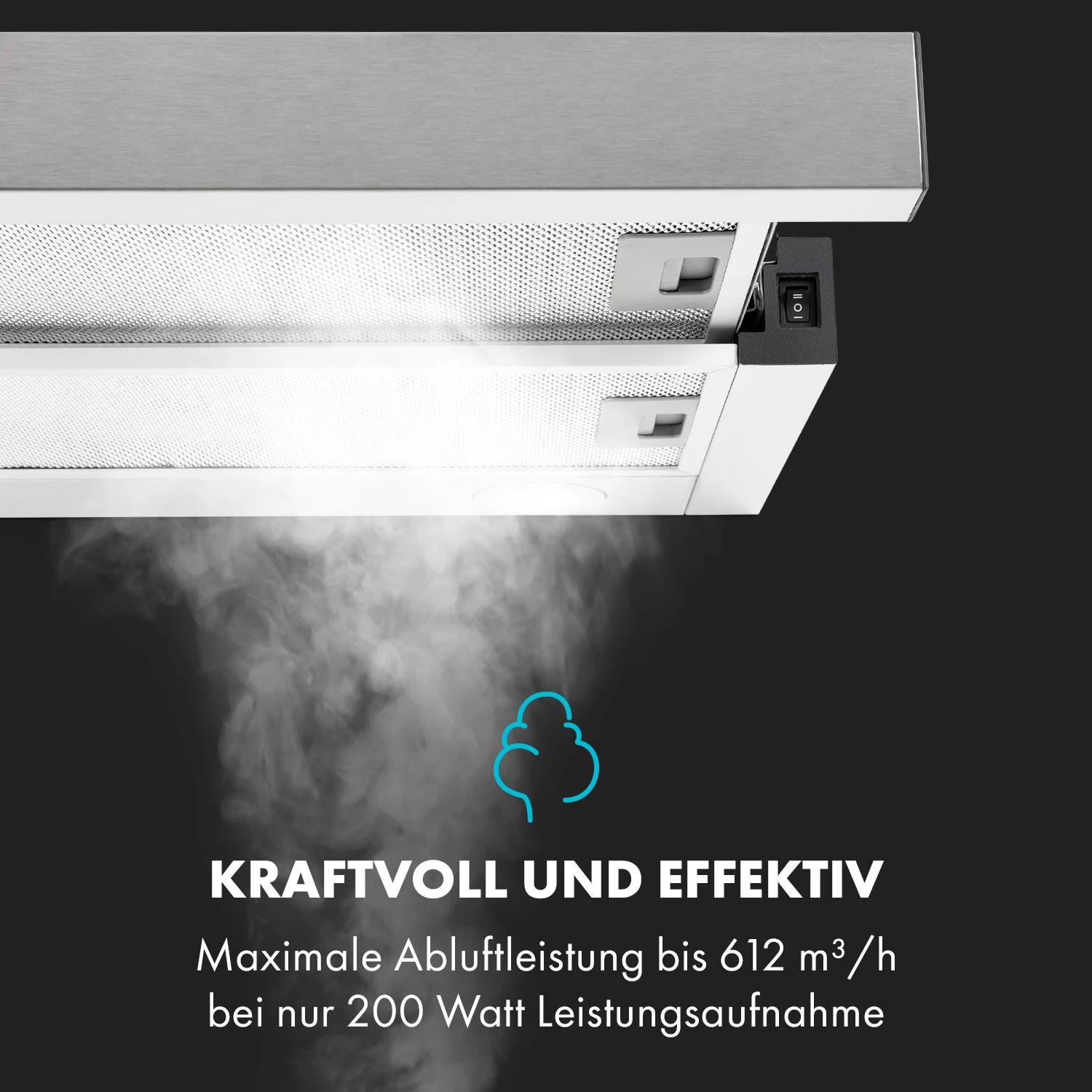 Viola Dunstabzugshaube Edelstahl 59,6 cm 612m³/h EEK A silber Viola Dunstabzugshaube Edelstahl 59,6 Cm 612m³/h EEK A Silber -Deutschland Klarstein Verkaufs-Shop 10034862 de 0004 logo