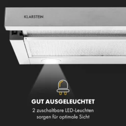 Viola Dunstabzugshaube Edelstahl 59,6 Cm 612m³/h EEK A Silber 4 Viola Dunstabzugshaube Edelstahl 59,6 Cm 612m³/h EEK A Silber -Deutschland Klarstein Verkaufs-Shop 10034862 de 0005 logo