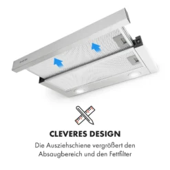 Viola Dunstabzugshaube Edelstahl 59,6 Cm 612m³/h EEK A Silber 5 Viola Dunstabzugshaube Edelstahl 59,6 Cm 612m³/h EEK A Silber -Deutschland Klarstein Verkaufs-Shop 10034862 de 0006 logo