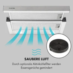 Viola Dunstabzugshaube Edelstahl 59,6 Cm 612m³/h EEK A Silber 6 Viola Dunstabzugshaube Edelstahl 59,6 Cm 612m³/h EEK A Silber -Deutschland Klarstein Verkaufs-Shop 10034862 de 0007 logo