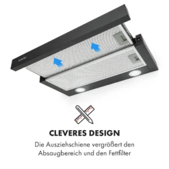 Viola Dunstabzugshaube Edelstahl 59,6 Cm 612m³/h EEK A Schwarz 5 Viola Dunstabzugshaube Edelstahl 59,6 Cm 612m³/h EEK A Schwarz -Deutschland Klarstein Verkaufs-Shop 10034863 de 0006 logo