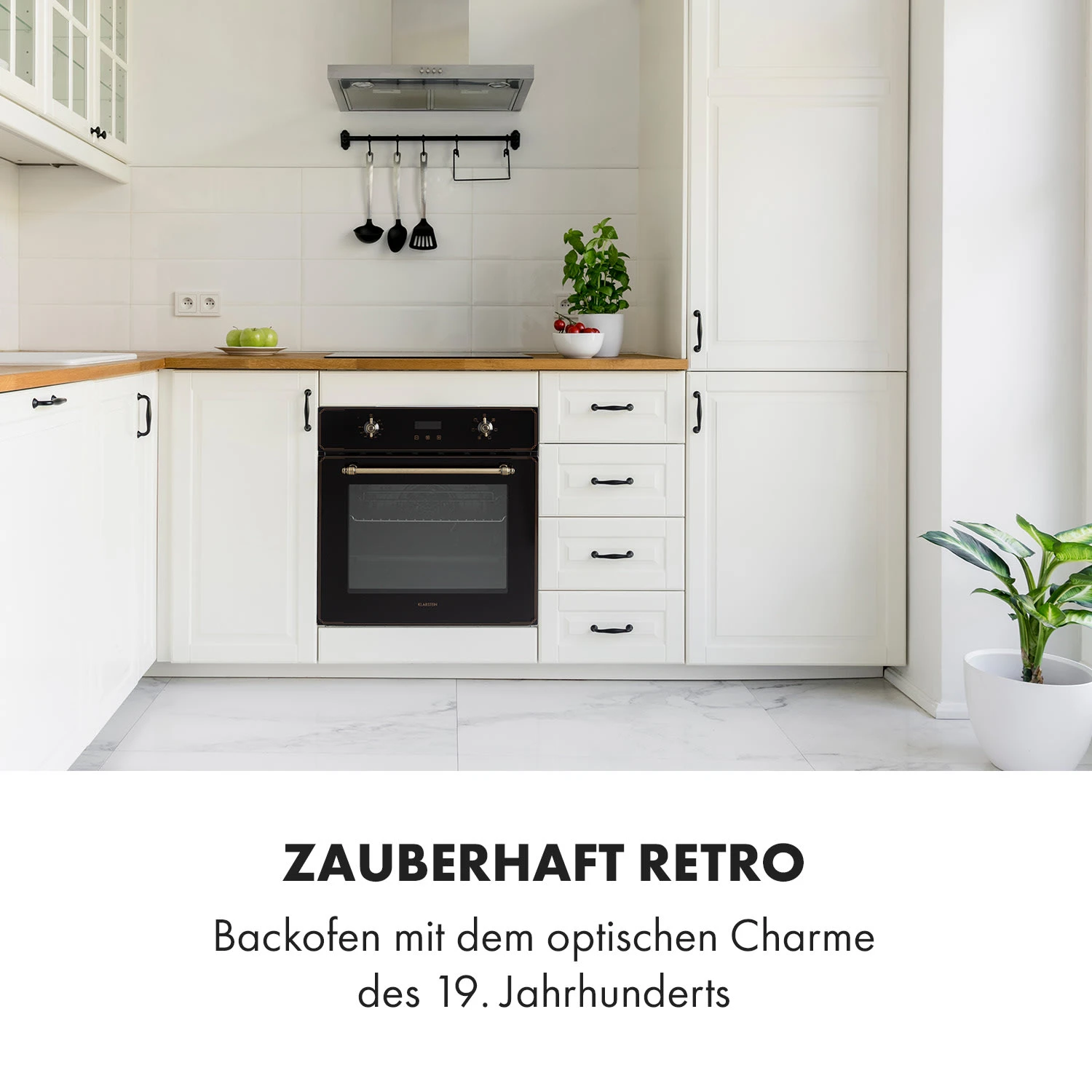 Elizabeth Einbaubackofen Retro 2200 Watt 70l Messingoptik Display Elizabeth Einbaubackofen Retro 2200 Watt 70l Messingoptik Display -Deutschland Klarstein Verkaufs-Shop 10034880 de 0002 logo