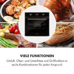 Elizabeth Einbaubackofen Retro 2200 Watt 70l Messingoptik Display 3 Elizabeth Einbaubackofen Retro 2200 Watt 70l Messingoptik Display -Deutschland Klarstein Verkaufs-Shop 10034880 de 0004 logo