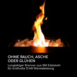 Sorrento Gasheizgerät 13kW Elektr Zündung Terrassentisch: 96,5x96,5 Cm -Deutschland Klarstein Verkaufs-Shop 10034882 de 0003 logo