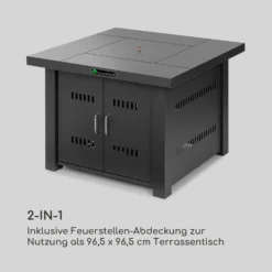 Sorrento Gasheizgerät 13kW Elektr Zündung Terrassentisch: 96,5x96,5 Cm -Deutschland Klarstein Verkaufs-Shop 10034882 de 0004 logo