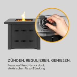 Sorrento Gasheizgerät 13kW Elektr Zündung Terrassentisch: 96,5x96,5 Cm -Deutschland Klarstein Verkaufs-Shop 10034882 de 0005 logo