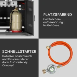 Sorrento Gasheizgerät 13kW Elektr Zündung Terrassentisch: 96,5x96,5 Cm -Deutschland Klarstein Verkaufs-Shop 10034882 de 0008 logo