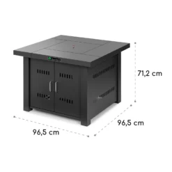 Sorrento Gasheizgerät 13kW Elektr Zündung Terrassentisch: 96,5x96,5 Cm -Deutschland Klarstein Verkaufs-Shop 10034882 yy 0009 logo blumfeldt Sorrento Gasheizgeraet u Tisch anthrazit