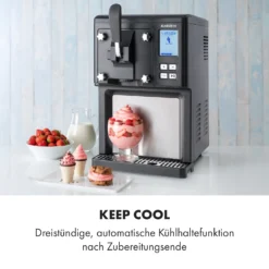 Sweet Sundae Eiscrememaschine Kompressor 1,5l Edelstahl Schwarz -Deutschland Klarstein Verkaufs-Shop 10034911 de 0006 logo