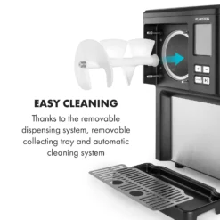 Sweet Sundae Eiscrememaschine Kompressor 1,5l Edelstahl Schwarz -Deutschland Klarstein Verkaufs-Shop 10034911 uk 0008 logo Klarstein Sahnehaeubchen Eiscrememaschine schwarz