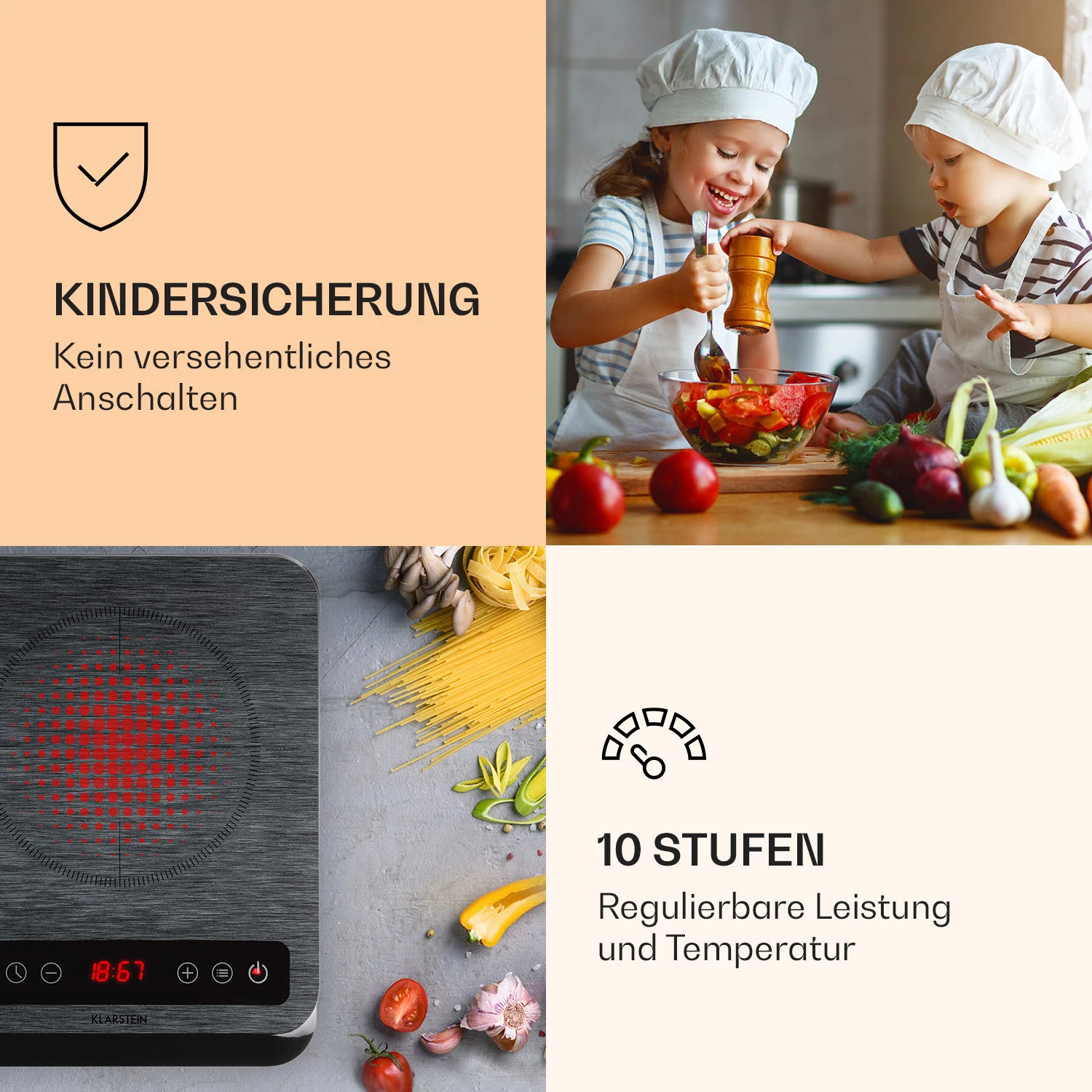 InnoChef Induktionskochfeld 3400W Touch Control Glaskeramik InnoChef Induktionskochfeld 3400W Touch Control Glaskeramik -Deutschland Klarstein Verkaufs-Shop 10034919 de 0005 logo