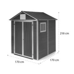 Schatzkammer Gartenschuppen UV-Schutz PVC Schloss Seitenfenster Grau -Deutschland Klarstein Verkaufs-Shop 10034925 yy 0009 logo blumfeldt Schatzkammer Gartenschuppen blau