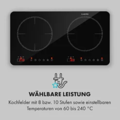 Cookio Kochfeld Induktion Freistehend 3500 W Bis 240 °C Glaskeramik -Deutschland Klarstein Verkaufs-Shop 10034949 de 0004 logo