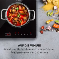 Cookio Kochfeld Induktion Freistehend 3500 W Bis 240 °C Glaskeramik -Deutschland Klarstein Verkaufs-Shop 10034949 de 0007 logo