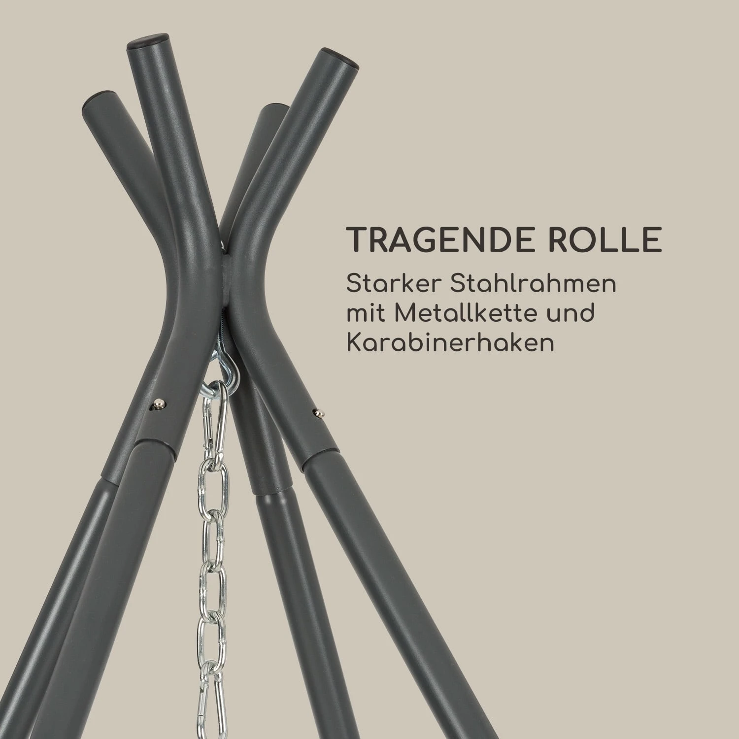 Ischia Rahmen 187 x 258 x 202 cm (BxHxT) Stahl grau Ischia Rahmen 187 X 258 X 202 Cm (BxHxT) Stahl Grau -Deutschland Klarstein Verkaufs-Shop 10034958 de 0003 logo