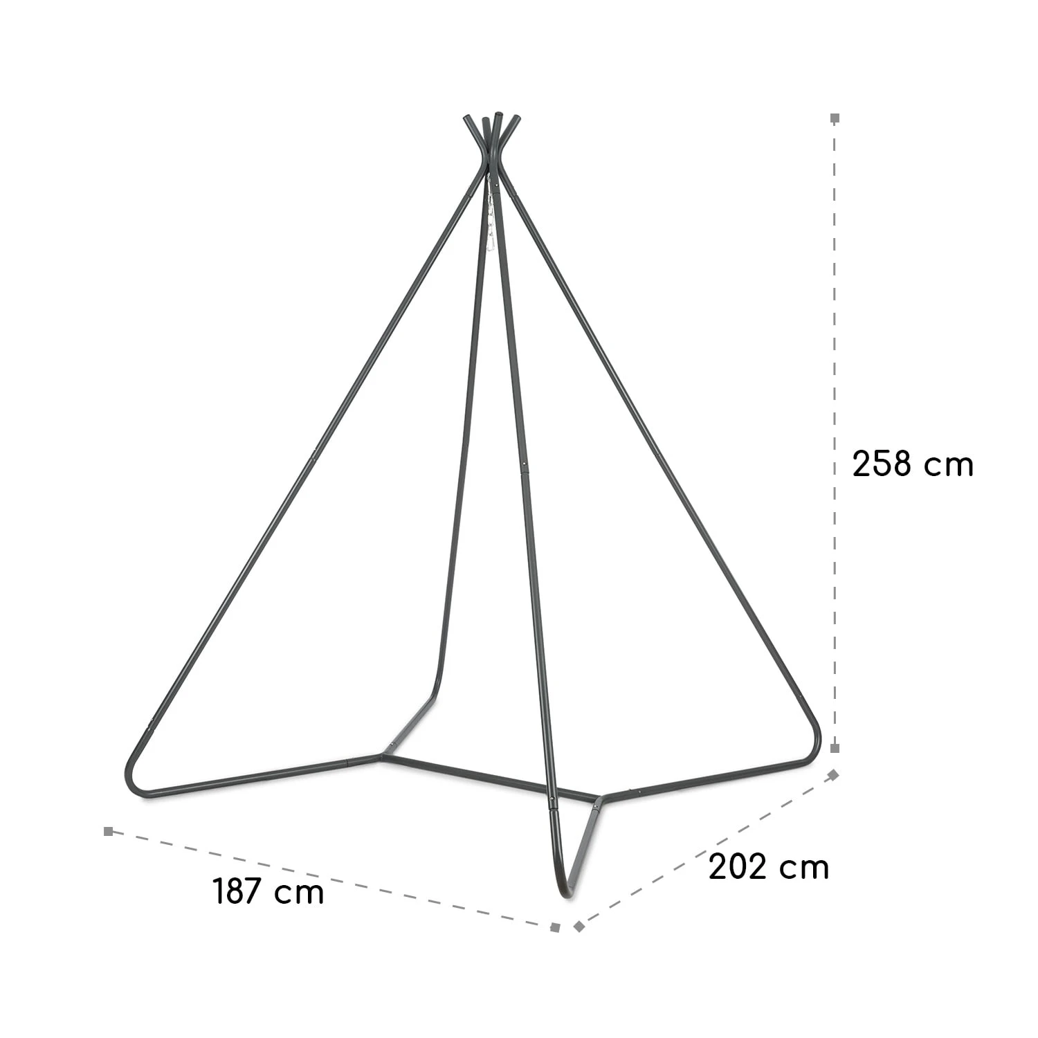 Ischia Rahmen 187 x 258 x 202 cm (BxHxT) Stahl grau Ischia Rahmen 187 X 258 X 202 Cm (BxHxT) Stahl Grau -Deutschland Klarstein Verkaufs-Shop 10034958 yy 0007 logo blumfeldt Ischia Rahmen grau