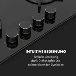 Goldflame 4 Gaskochfeld 4-flammig Messing-Brenner Glaskeramik Schwarz 3 Goldflame 4 Gaskochfeld 4-flammig Messing-Brenner Glaskeramik Schwarz -Deutschland Klarstein Verkaufs-Shop 10034972 de 0004 logo