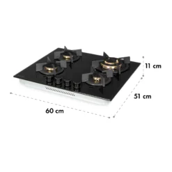 Goldflame 4 Gaskochfeld 4-flammig Messing-Brenner Glaskeramik Schwarz 9 Goldflame 4 Gaskochfeld 4-flammig Messing-Brenner Glaskeramik Schwarz -Deutschland Klarstein Verkaufs-Shop 10034972 yy 0010 logo Klarstein Goldflame 4 Gaskochfeld 4 flammig