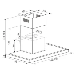 Limelight Dunstabzugshaube 90cm Wandhaube 600m³/h Edelstahl -Deutschland Klarstein Verkaufs-Shop 10034975 yy 0010 logo Klarstein Limelight Dunstabzugshaube 90cm silber