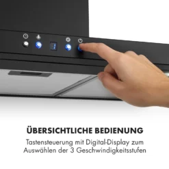 Limelight Dunstabzugshaube 90cm Wandhaube 600m³/h Schwarz 7 Limelight Dunstabzugshaube 90cm Wandhaube 600m³/h Schwarz -Deutschland Klarstein Verkaufs-Shop 10034978 de 0008 logo