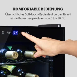 Shiraz 28 Uno Weinkühlschrank 74l 28Fl Touch-Bedienfeld 5-18°C 3 Shiraz 28 Uno Weinkühlschrank 74l 28Fl Touch-Bedienfeld 5-18°C -Deutschland Klarstein Verkaufs-Shop 10035029 de 0004 logo