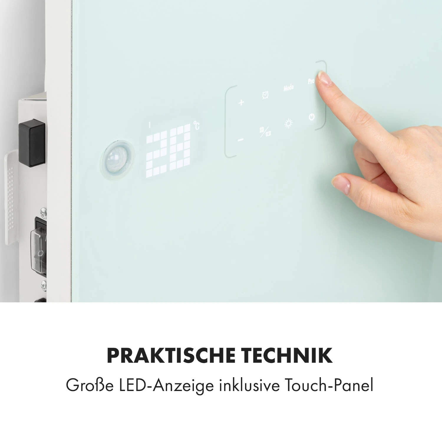 Hot Spot Crystal Flow Badheizer 45x82cm 36m² 2000W 5-40°C LED Hot Spot Crystal Flow Badheizer 45x82cm 36m² 2000W 5-40°C LED -Deutschland Klarstein Verkaufs-Shop 10035035 de 0005 logo