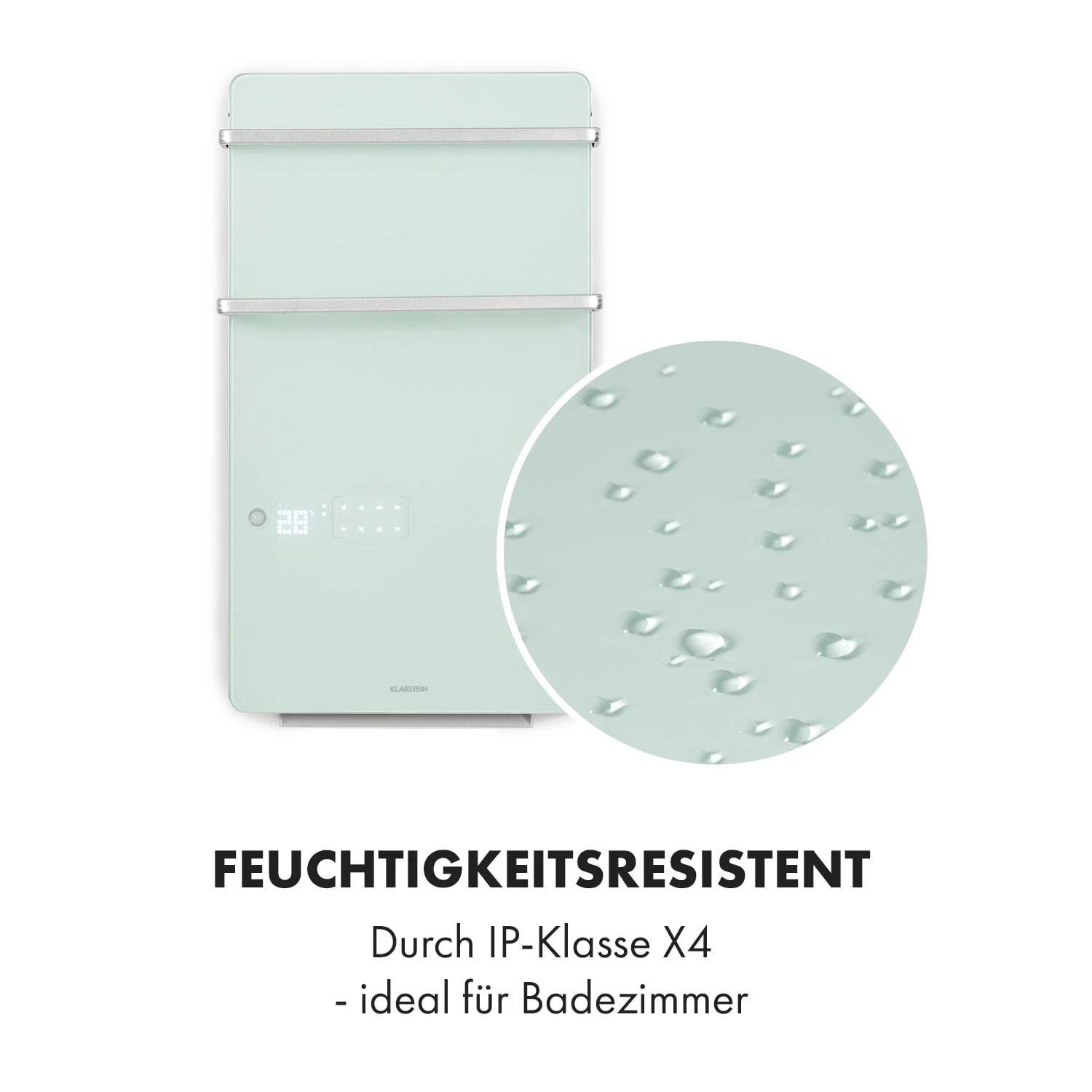 Hot Spot Crystal Flow Badheizer 45x82cm 36m² 2000W 5-40°C LED Hot Spot Crystal Flow Badheizer 45x82cm 36m² 2000W 5-40°C LED -Deutschland Klarstein Verkaufs-Shop 10035035 de 0006 logo