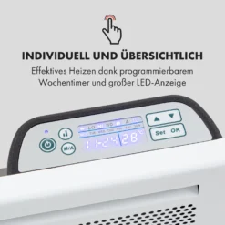 Klarstein Hot Spot Slimcurve Double Wave 2-in-1 Heizgerät 1000W Wochentimer Weiß -Deutschland Klarstein Verkaufs-Shop 10035059 de 0004 logo