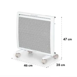 Klarstein Hot Spot Slimcurve Double Wave 2-in-1 Heizgerät 1000W Wochentimer Weiß -Deutschland Klarstein Verkaufs-Shop 10035059 yy 0008 logo