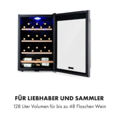 Vinamour 48 Uno Weinkühlschrank 128l 48Fl 3 Einschübe 4-18°C -Deutschland Klarstein Verkaufs-Shop 10035066 de 0005 logo