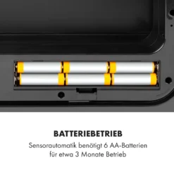 Touchless Black Stainless Steel Müllsammler Sensor 72L 4 Behälter ABS / PP / Edelstahl Schwarz 7 Touchless Black Stainless Steel Müllsammler Sensor 72L 4 Behälter ABS / PP / Edelstahl Schwarz -Deutschland Klarstein Verkaufs-Shop 10035097 de 0008 logo