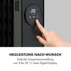 Thermaxx Heatstream Ölradiator 2500W 5-35 °C, 24h-Timer -Deutschland Klarstein Verkaufs-Shop 10035109 de 0003 logo