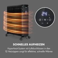 Thermaxx Heatstream Ölradiator 2500W 5-35 °C, 24h-Timer -Deutschland Klarstein Verkaufs-Shop 10035109 de 0004 logo
