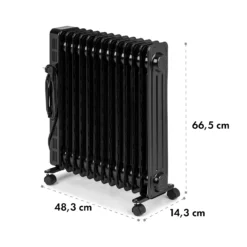 Thermaxx Heatstream Ölradiator 2500W 5-35 °C, 24h-Timer -Deutschland Klarstein Verkaufs-Shop 10035109 yy 0010 logo Klarstein Thermaxx Heatstream Oelradiator Schwarz