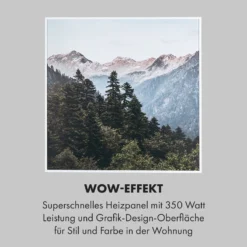 Wonderwall Air Art Smart Infrarotheizung 60x60cm 350W Wandinstallation App-Steuerung Berge -Deutschland Klarstein Verkaufs-Shop 10035113 de 0005 logo