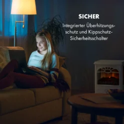 Leoben Elektrischer Kamin 900 / 1800 W Thermostat PanoramaView -Deutschland Klarstein Verkaufs-Shop 10035148 de 0006 logo