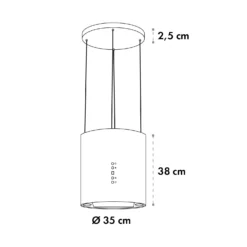Barett Inselabzugshaube Ø35cm Umluft 558 M³/h LED Aktivkohlefilter 8 Barett Inselabzugshaube Ø35cm Umluft 558 M³/h LED Aktivkohlefilter -Deutschland Klarstein Verkaufs-Shop 10035165 yy 0009 logo