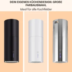 Beretta Inselabzugshaube Ø35cm Ab-/Umluft 650m³/h LED Aktivkohlefilter -Deutschland Klarstein Verkaufs-Shop 10035166 de 0007 usp